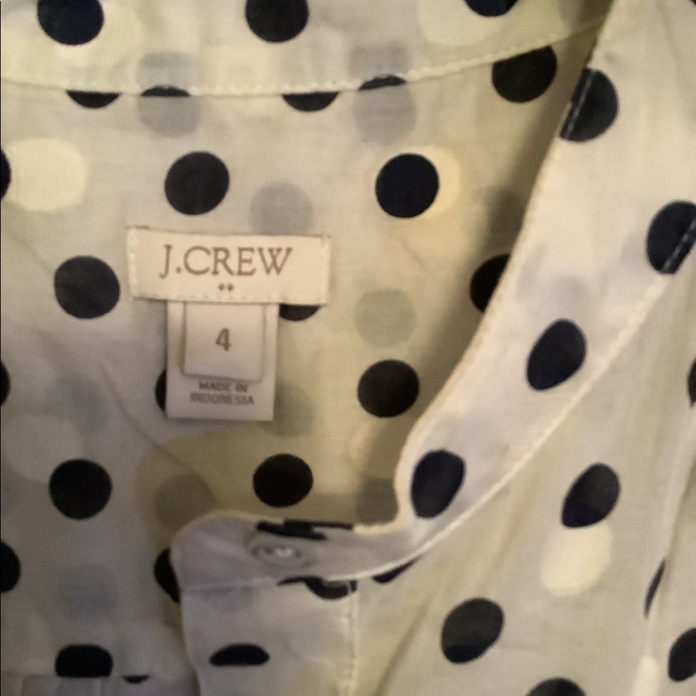 J Crew, women’s sleeveless top, black and cream, size 4 - Picture 6 of 7